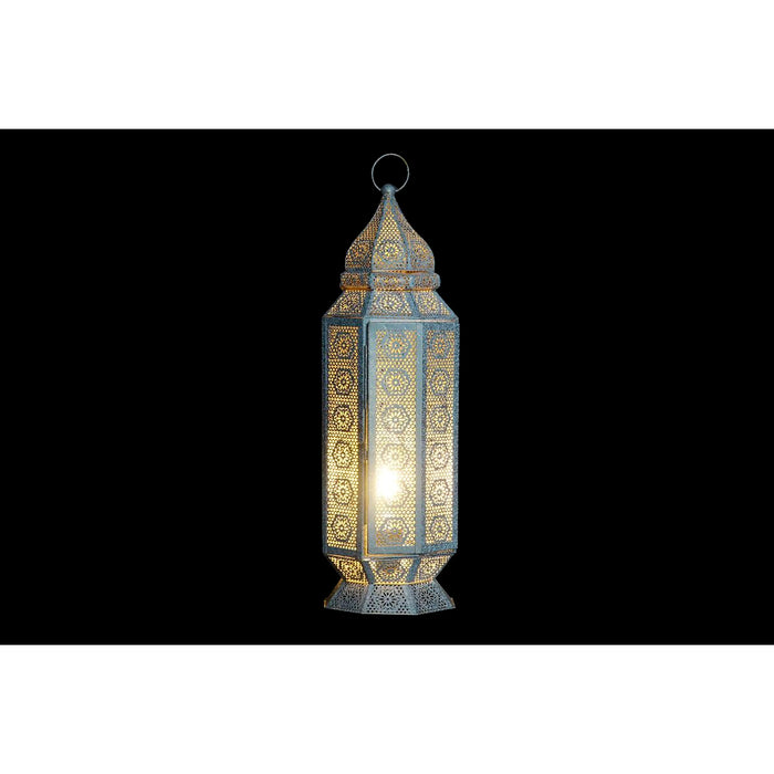 Lampă de masă DKD Home Decor Auriu* Metal Alb 17 x 17 x 54 cm 220 V 50 W