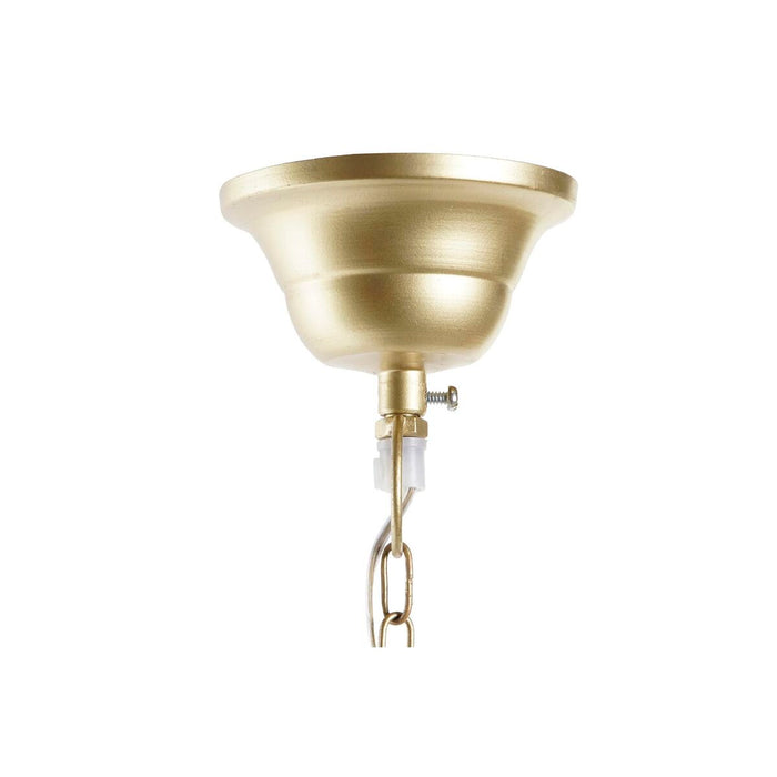 Lustră DKD Home Decor Geam Albastru Auriu* Alamă 50 W (28 x 28 x 31 cm)