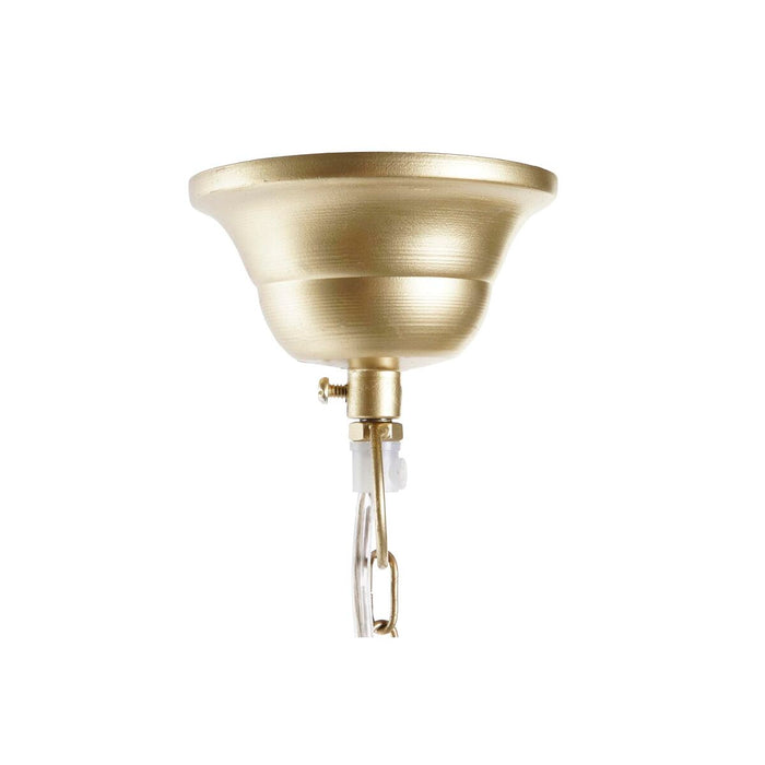 Lustră DKD Home Decor Geam Albastru Auriu* Alamă 50 W (29 x 31 x 23 cm)