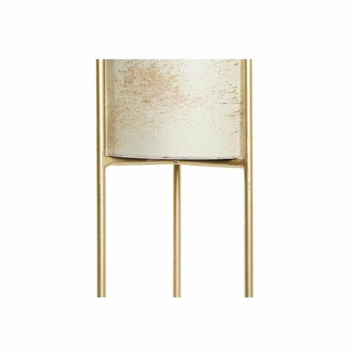 Suport de Lumânări DKD Home Decor Finisaj învechit Geam Metal (13 x 13 x 41 cm)