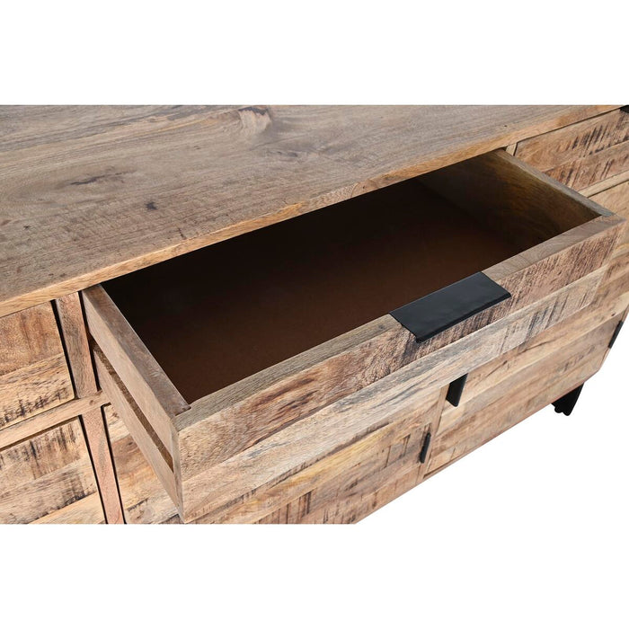 Servantă DKD Home Decor Natural Negru Metal Lemn de mango 150 x 40 x 80 cm