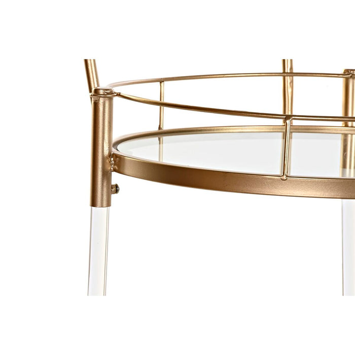 Coș de Bucătărie DKD Home Decor Auriu* Metal Acrilic (50 x 50 x 80 cm)