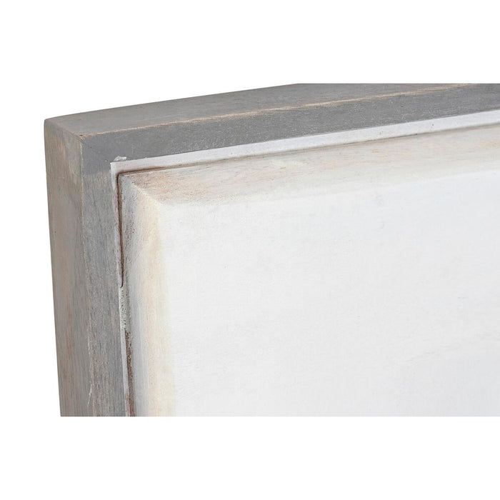 Oglindă de perete DKD Home Decor Alb Lemn de mango Romb Modern (154 x 4 x 94 cm)
