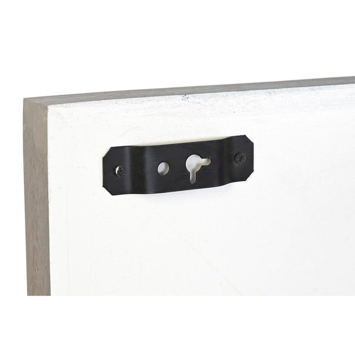 Oglindă de perete DKD Home Decor Alb Lemn de mango Romb Modern (154 x 4 x 94 cm)