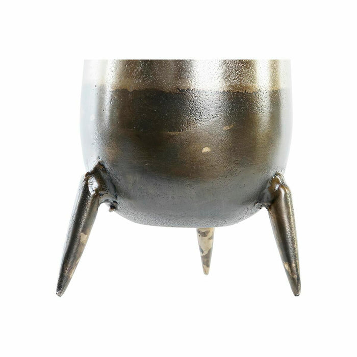 Vază DKD Home Decor 15,5 x 15,5 x 26 cm Argintiu Auriu* Aluminiu Modern (2 Unități)