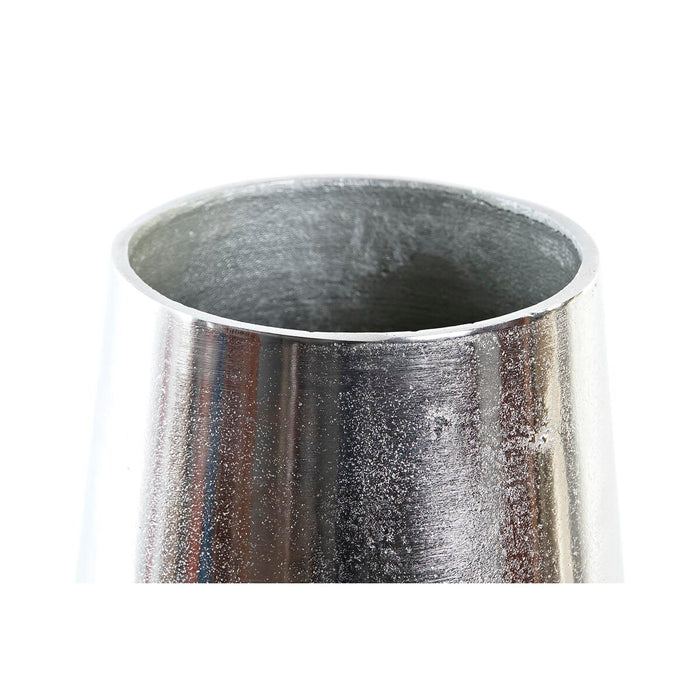 Vază DKD Home Decor 15,5 x 15,5 x 26 cm Argintiu Auriu* Aluminiu Modern (2 Unități)