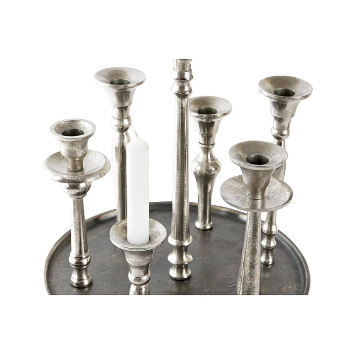 Candelabru DKD Home Decor 29 x 29 x 30 cm Aluminiu Modern (2 Unități)