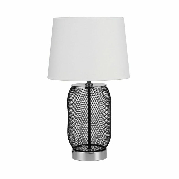 Lampă de masă DKD Home Decor Argintiu Negru Auriu* Metal Alb 220 V 50 W 28 x 28 x 47 cm (2 Unități)