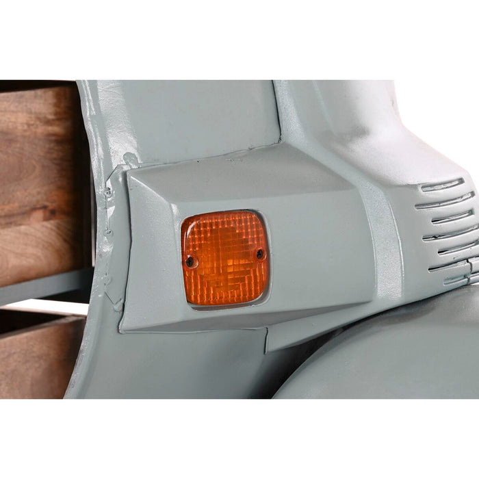 Dulap cu Sertare DKD Home Decor Albastru Metal Maro Motocicletă Lemn de mango Uzat (100 x 67 x 105 cm)