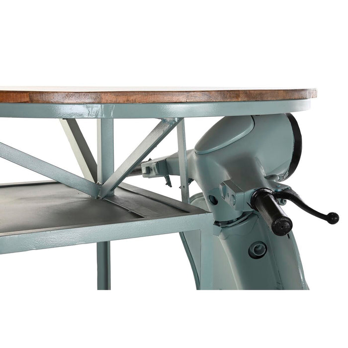 Masă DKD Home Decor Albastru Maro Verde Fier Lemn de mango 116 x 72 x 110 cm