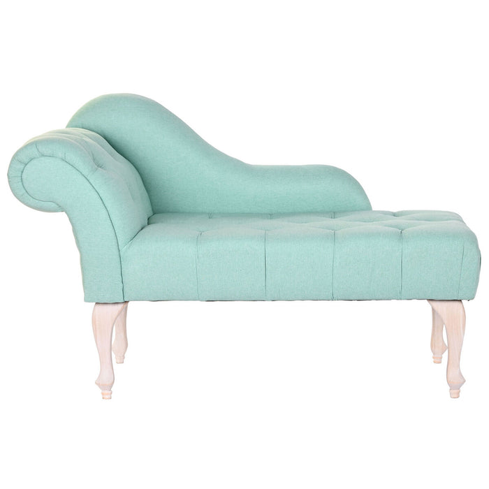 Canapea Șezlong DKD Home Decor 119 x 55 x 77 cm Lemn de cauciuc Verde