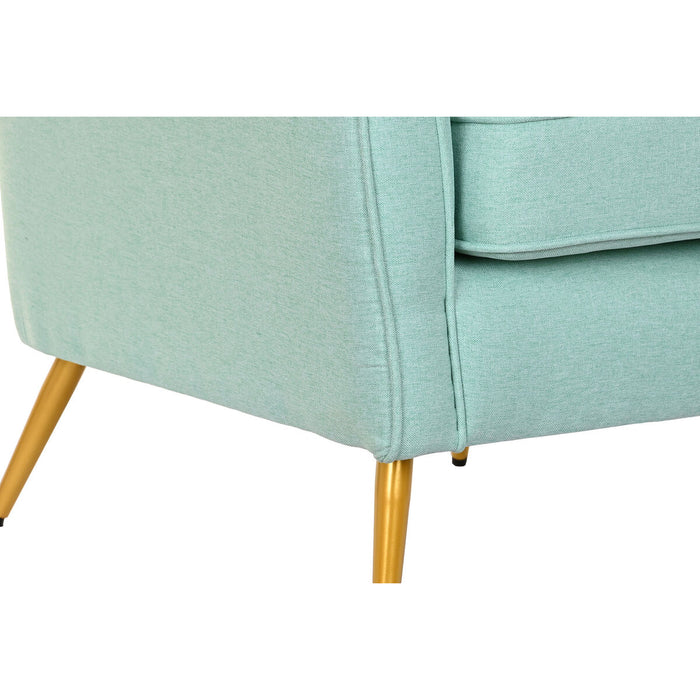 Fotoliu DKD Home Decor Verde Auriu* Metal 70 x 68 x 73 cm
