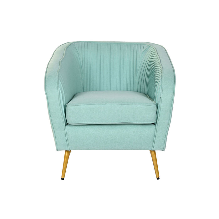 Fotoliu DKD Home Decor Verde Auriu* Metal 70 x 68 x 73 cm