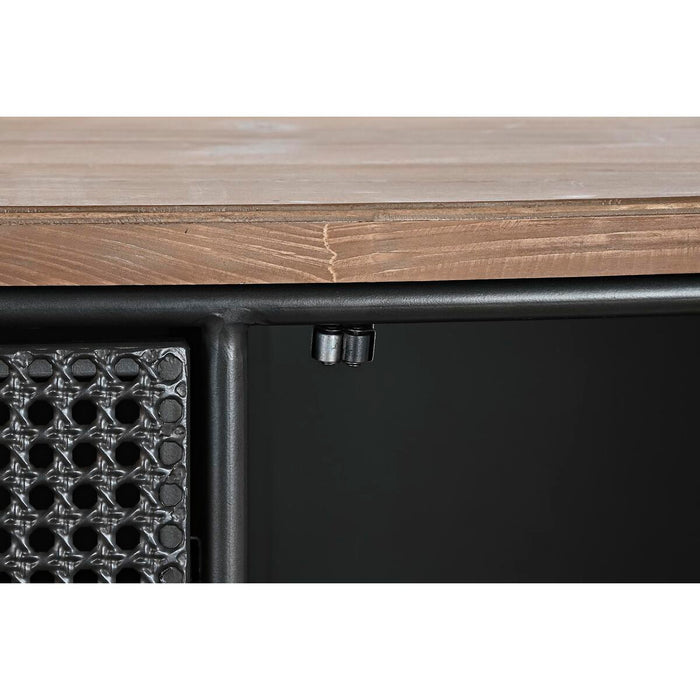Servantă DKD Home Decor 145,5 x 45 x 76 cm Brad Negru Metal Maro
