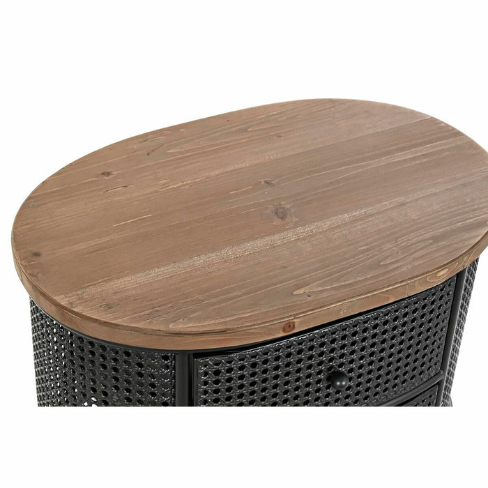 Noptieră DKD Home Decor Brad Metal (53 x 35 x 51 cm)