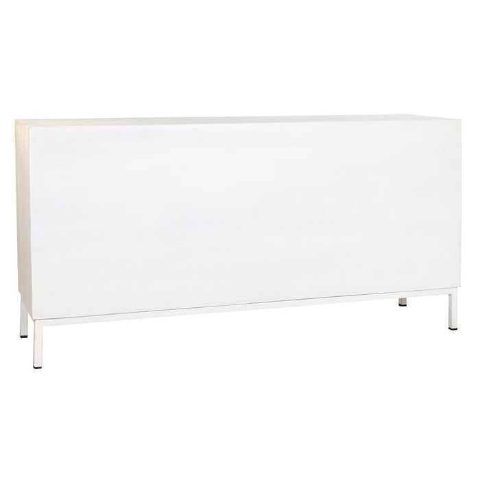 Servantă DKD Home Decor Metal Alb Lemn de mango (152 x 40 x 77 cm)