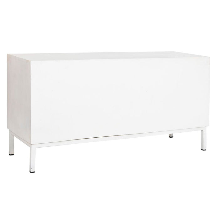 Mobilă TV DKD Home Decor Auriu* Metal Alb Lemn de mango 120 x 40 x 60 cm