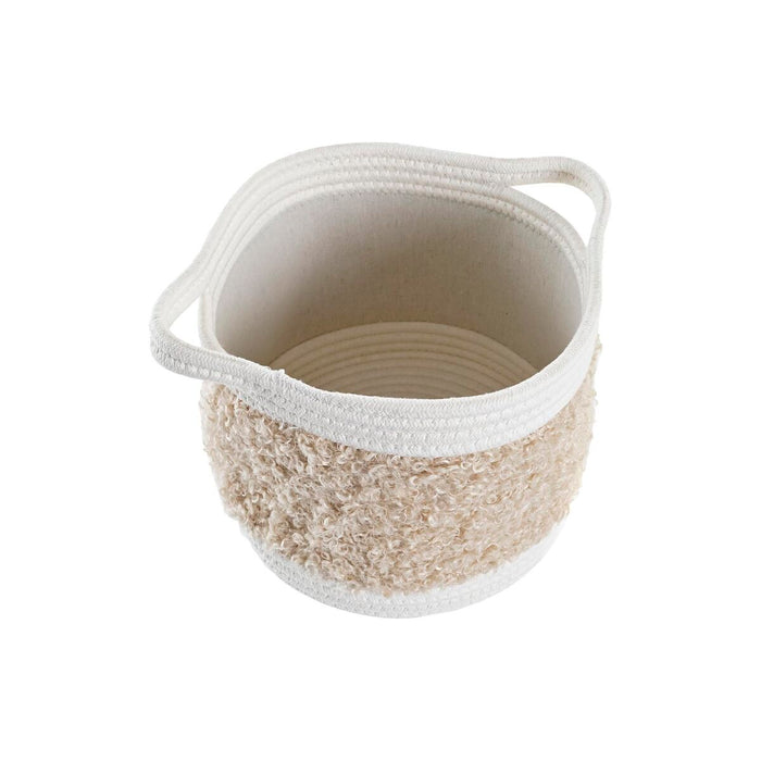 Set de Coșuri DKD Home Decor Bumbac Infantil (34 x 34 x 27 cm) (3 Piese)