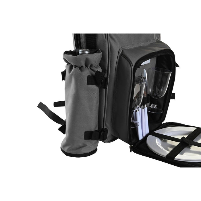 Set de picnic DKD Home Decor 28,5 x 20 x 39 cm Gri închis