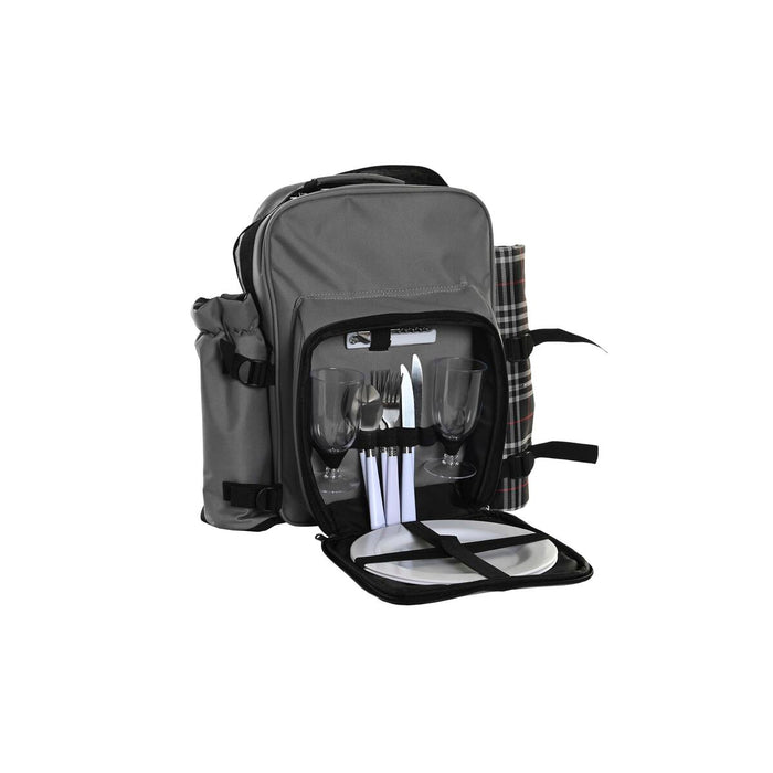 Set de picnic DKD Home Decor 28,5 x 20 x 39 cm Gri închis