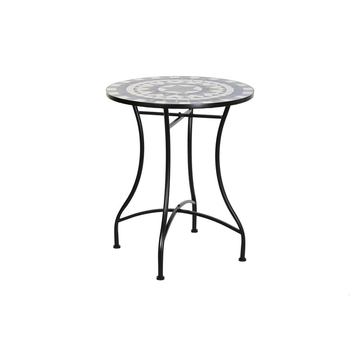 Masă de Sufragerie DKD Home Decor Albastru Metal Piatră 60 x 60 x 72 cm