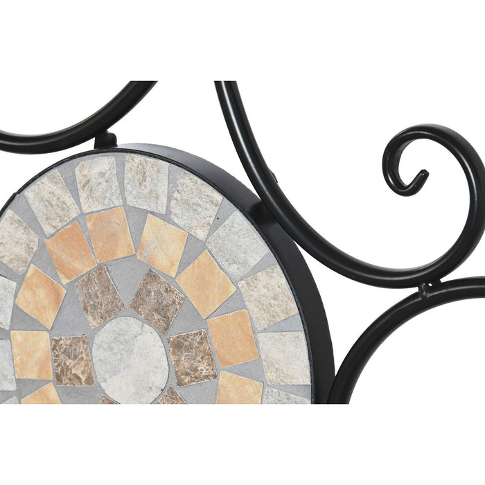 Bancă DKD Home Decor Negru Multicolor Mozaic 111 x 54 x 88 cm