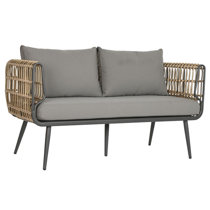 Set masă cu Trei scaune DKD Home Decor Maro Aluminiu ratan sintetic 144 x 67 x 74 cm