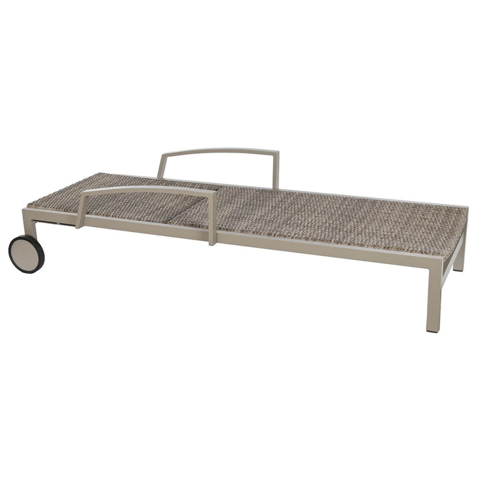 Lehátko DKD Home Decor Bej Maro ratan sintetic Aluminiu (195 x 78 x 30 cm)