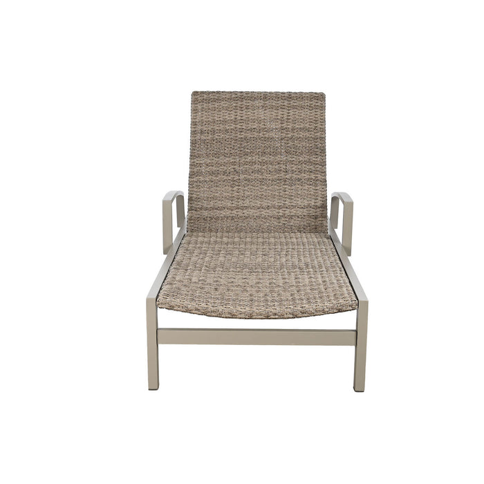 Lehátko DKD Home Decor Bej Maro ratan sintetic Aluminiu (195 x 78 x 30 cm)