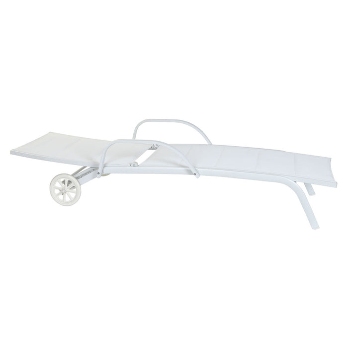Lehátko DKD Home Decor Aluminiu Alb (193 x 70 x 30 cm)