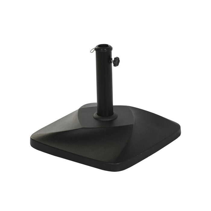Bază pentru Umbrelă de Soare DKD Home Decor Negru Oțel inoxidabil Beton (48 x 48 x 41,5 cm)