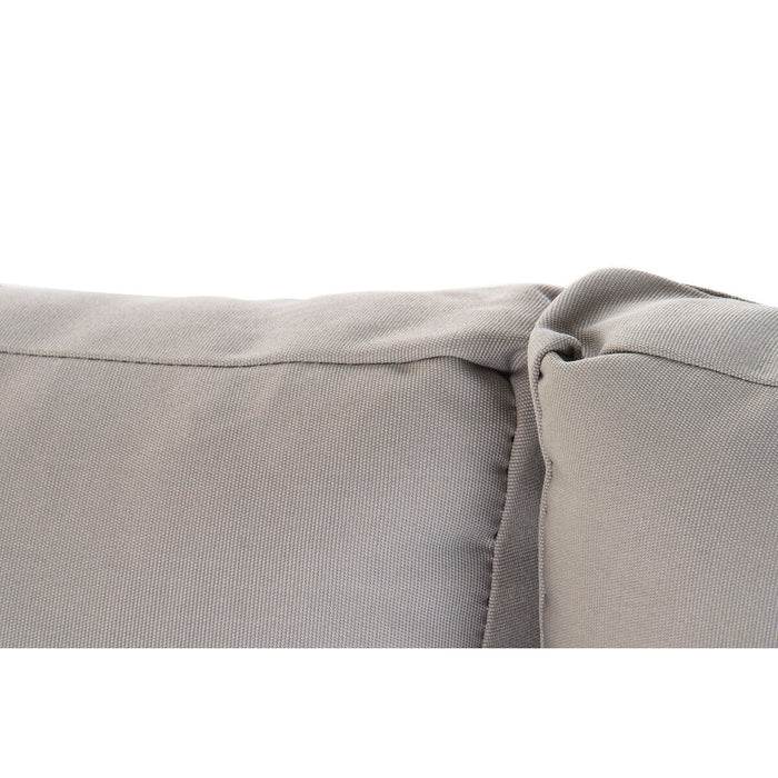 Canapea de Grădină DKD Home Decor Gri Alb Oțel Rășină (212 x 155 x 79 cm)