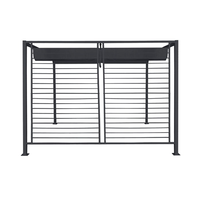 Pergolă DKD Home Decor Gri 300 x 300 x 230 cm Oțel