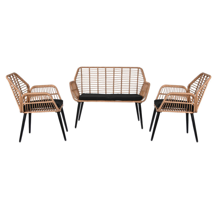 Set masă cu Trei scaune DKD Home Decor 124 x 75 x 85,5 cm 120 x 65 x 89 cm