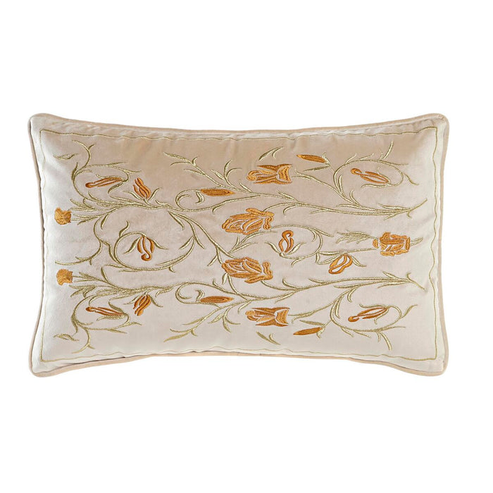 Pernă DKD Home Decor Auriu* 50 x 10 x 30 cm Květiny