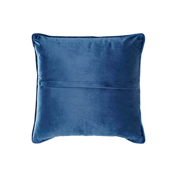 Pernă DKD Home Decor Albastru Alb Pătrat Květiny Neoclasic 45 x 10 x 45 cm