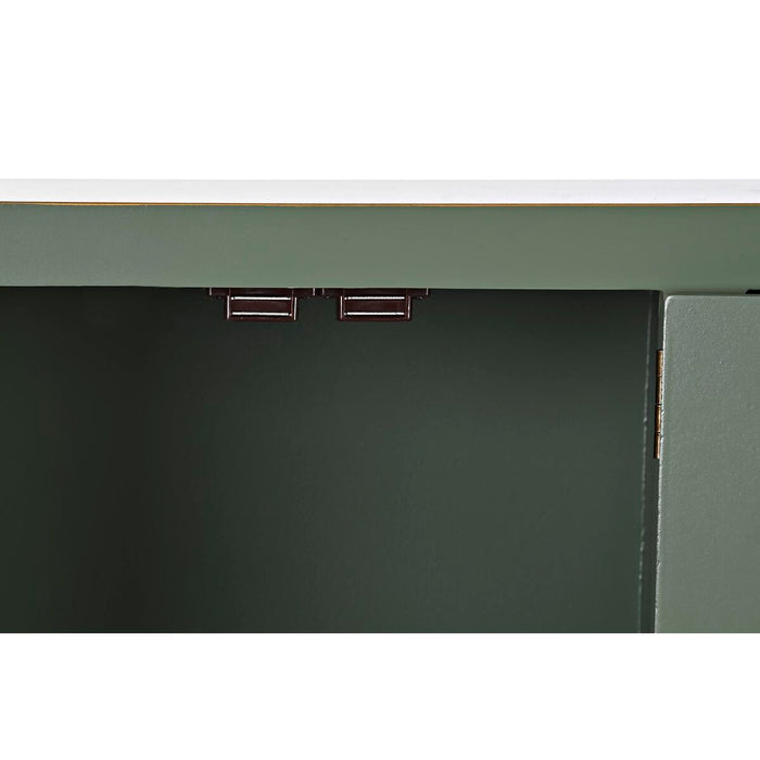 Consolă DKD Home Decor Alb Verde Auriu* Metal Brad Lemn MDF 63 x 28 x 83 cm