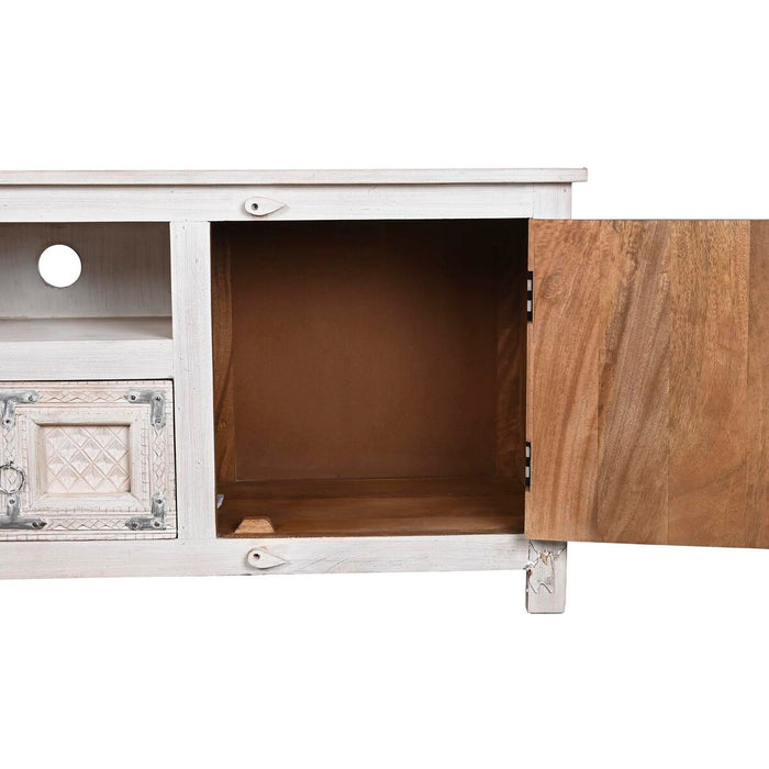 Mobilă TV DKD Home Decor Alb Lemn Lemn de mango 151 x 40 x 60 cm
