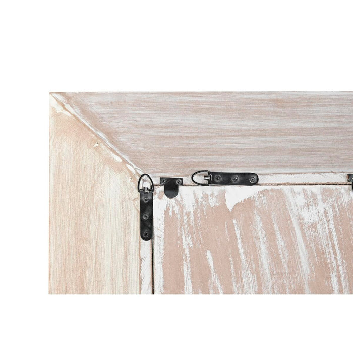 Oglindă de perete DKD Home Decor Geam Auriu* Alb Lemn MDF (93 x 6 x 180 cm)