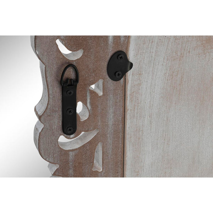 Oglindă de perete DKD Home Decor Geam Natural Lemn MDF (60 x 2,5 x 152 cm)