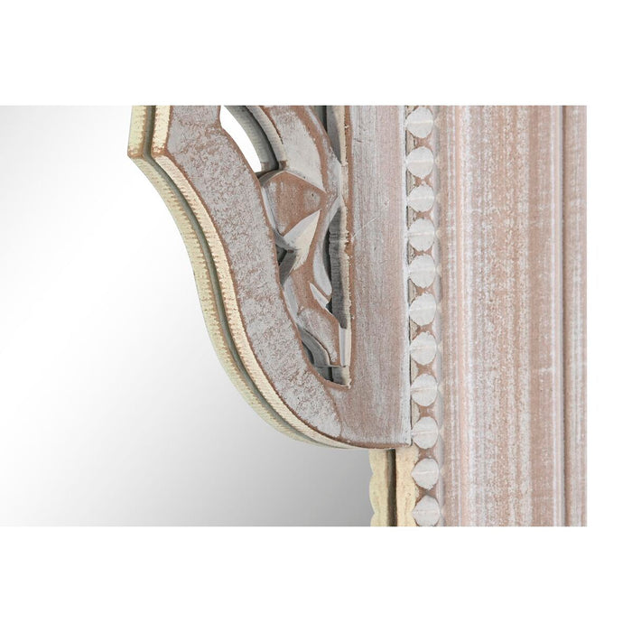 Oglindă de perete DKD Home Decor 90 x 2,5 x 180 cm Geam Natural Alb Indian Lemn MDF murat