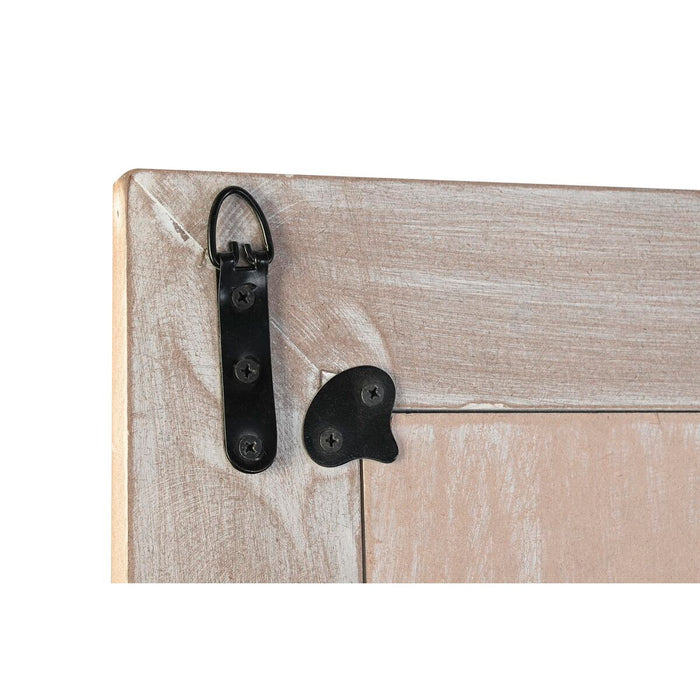 Oglindă de perete DKD Home Decor 90 x 2,5 x 180 cm Geam Natural Alb Indian Lemn MDF murat