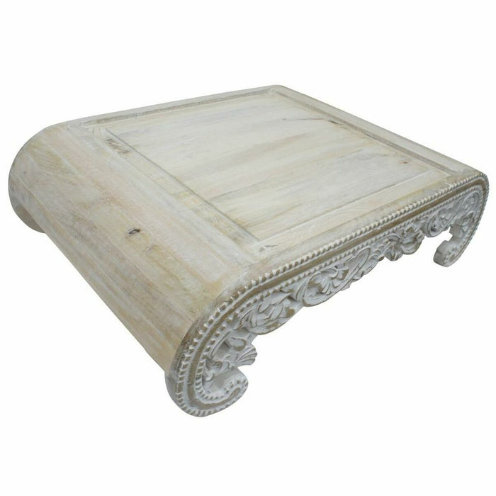 Masa laterală DKD Home Decor Alb Lemn de mango 89 x 63,5 x 25,4 cm