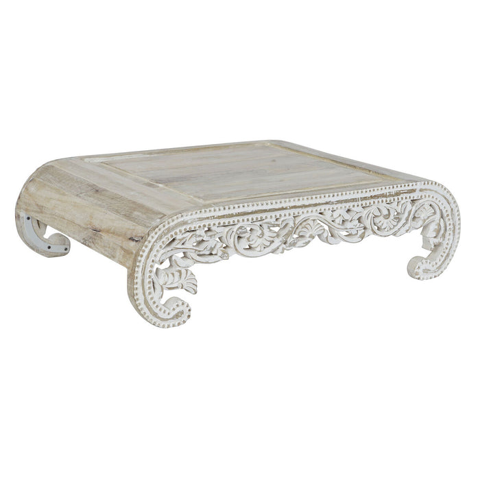 Masa laterală DKD Home Decor Alb Lemn de mango 89 x 63,5 x 25,4 cm