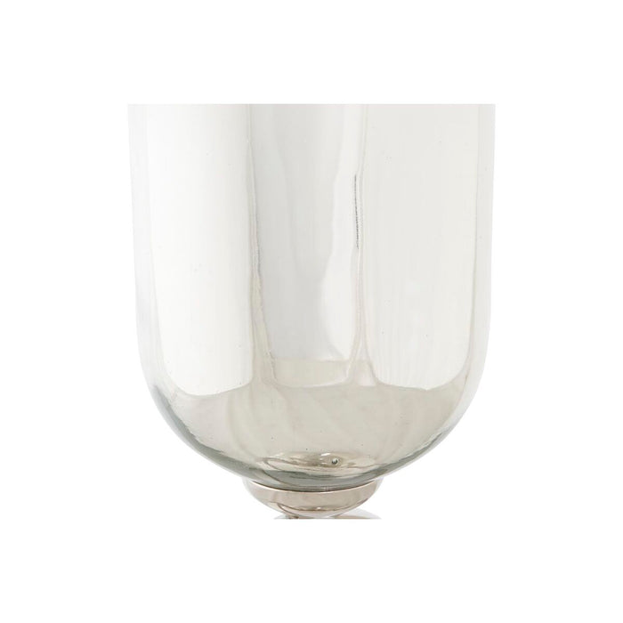 Vază DKD Home Decor Șampanie Geam Aluminiu (15 x 15 x 56 cm)