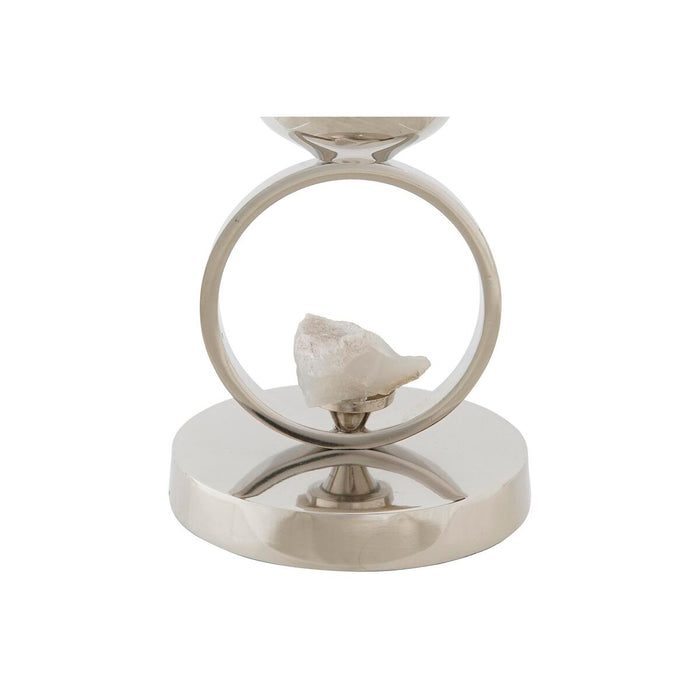 Vază DKD Home Decor Șampanie Geam Aluminiu (15 x 15 x 44 cm)