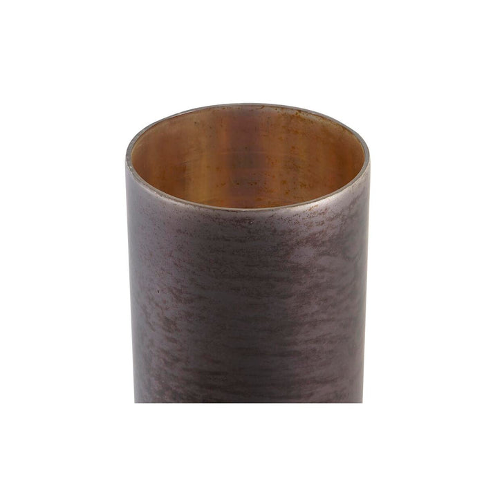 Vază DKD Home Decor Geam Gri Auriu* Aluminiu (16 x 13 x 54 cm)
