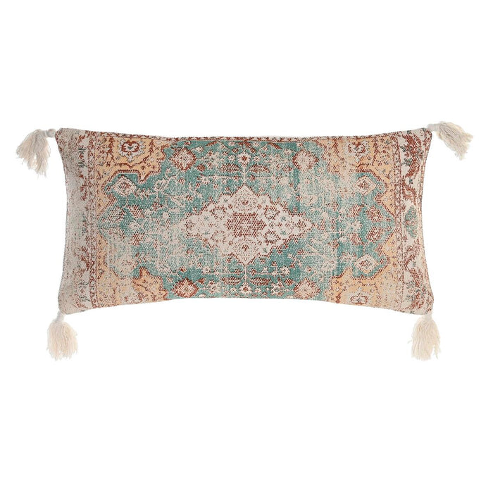 Pernă DKD Home Decor 60 x 10 x 30 cm Bej Albastru Arab Franjuri