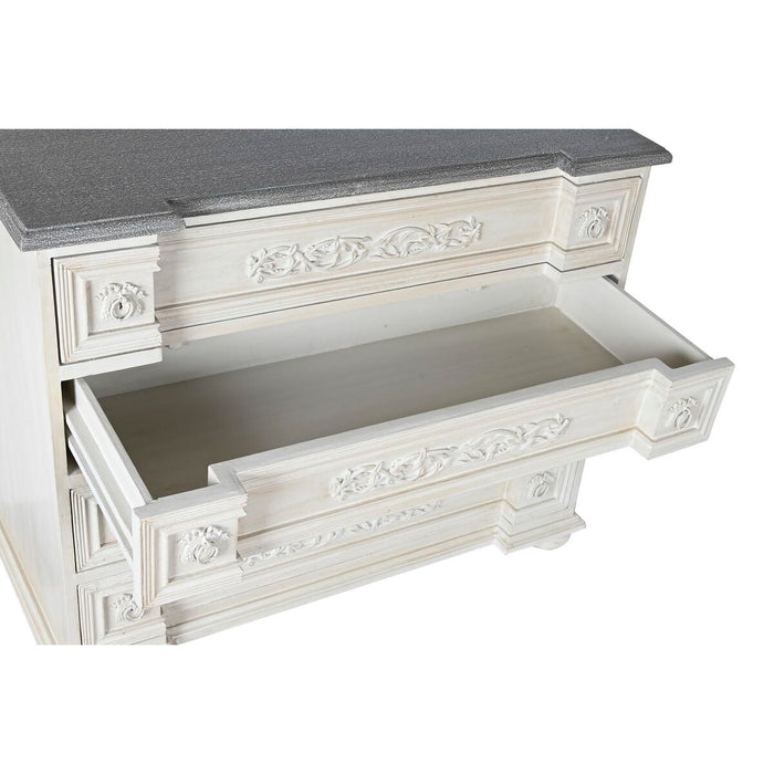 Dulap cu Sertare DKD Home Decor 100 x 50 x 83,5 cm Gri Bej Gri închis Lemn de mango Lemn MDF