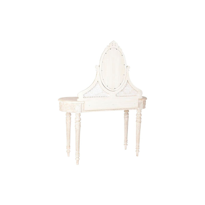 Dispozitiv de redare muzică DKD Home Decor 114 x 44 x 141 cm Alb Bej Lemn de mango Lemn MDF